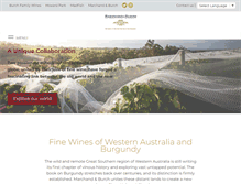 Tablet Screenshot of marchandburchwines.com.au